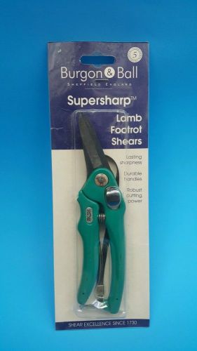 NEW Burgon and Ball SUPERSHARP Footrot Shears - Ideal for Lambs - No 7020