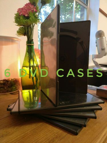 6 Thin Empty DVD Cases