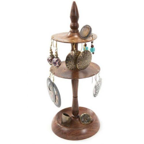 Wood Earring Stand Display BOHO Jewelry Display