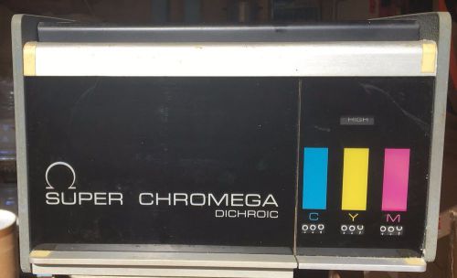 Super Omega Enlarger Chromega 4X5 Lamphouse Dichroic Color Head w/ Cord - Works!
