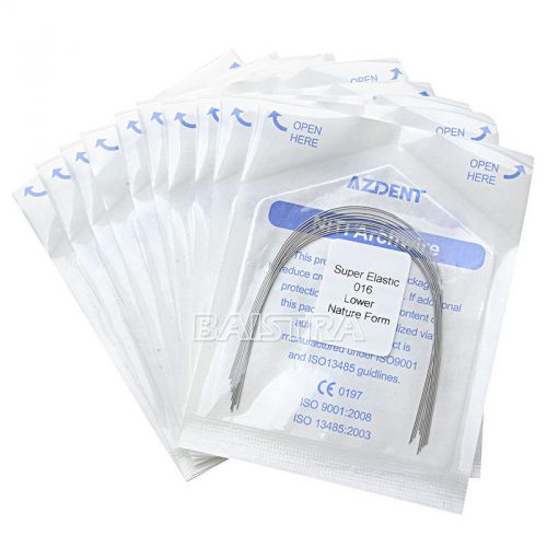 200 Kits Dental Orthodontic Arch Wires Super Elastic Niti Nature Upper/Lower MED