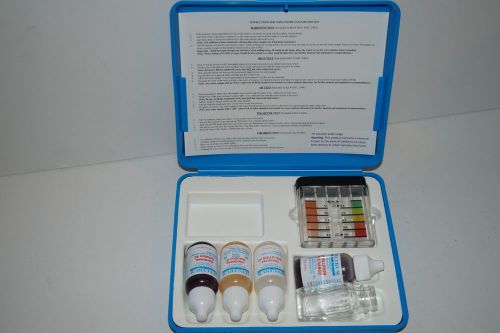 Water analysis test kit hardness and ph testing spectrum labs solution 1, 2, 3, for sale