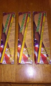 Vintage Dixon Ticonderoga no,4 extra hard 12 pack 13884..3 boxes