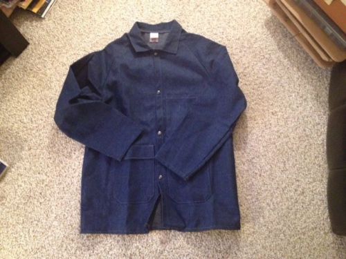 Mens size medium westex proban fr-7a blue denim fire retardant work jacket for sale