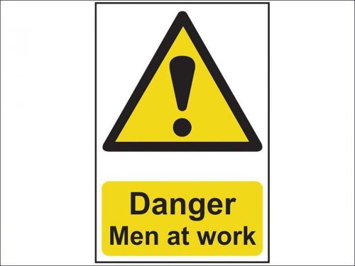 Scan - Danger Men At Work - PVC 200 x 300mm