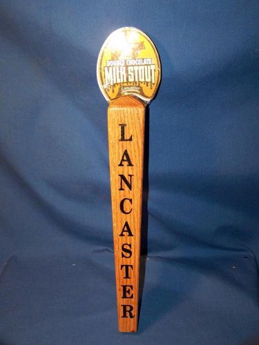 Lancaster Brewing Company Double Chocolate Milk Stout Beer Tap Handle!