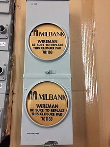 Milbank - 2 gang meter socket, 200a, 4 jaws, residential, 100 g/s saeries for sale
