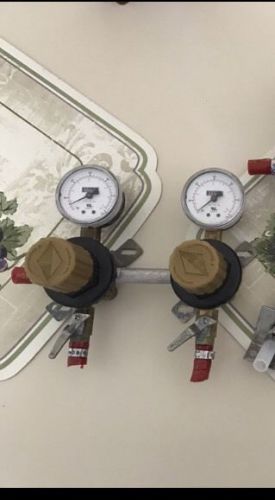 Lot of 2 perlick co2 gas regulators gauges for sale