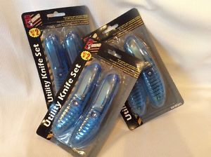 NIP - 6 Qty - UTILITY KNIFE SET - 3 Double Packs - Snap-off Blade Sterling Tool