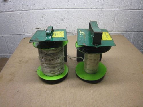 LOT OF 2 Greenlee Used 434 Pay-Out Dispenser &amp; 435 Conduit Measuring Tape