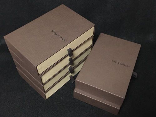 Authentic LOUIS VUITTON Empty Free shipping Pre-Owned Box 6 set for Wallet Purse