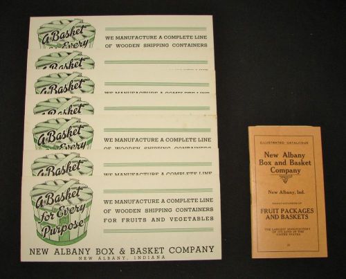 New Albany Indiana Box &amp; Basket Company Catalogue &amp; Flyers