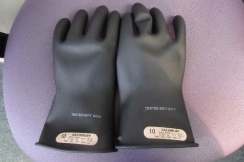 Salisbury by honeywell black lineman gloves class 00 e0011b/10 size 10 for sale