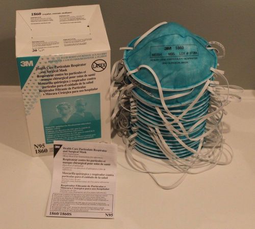 Box of 20-3M 1860 REG Size N95 Medical Respirator/Masks Flu pandemic,Health MERS