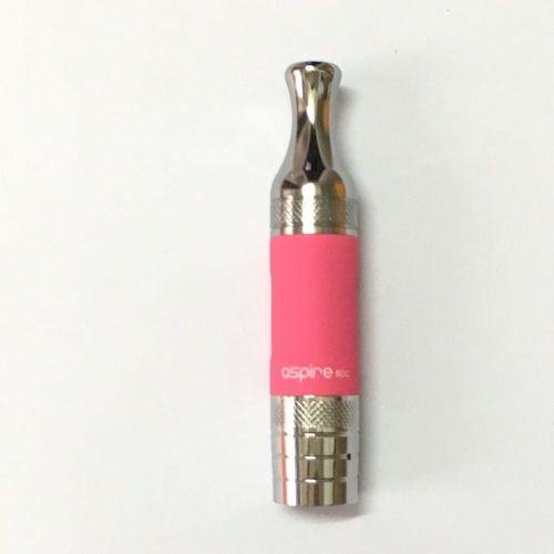 Aspire ET-S BDC CLEAROMIZER BOTTOM DUAL COIL GLASS TANK Pink Free Shipping