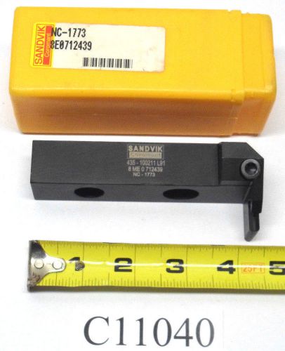 New sandvik lathe tool holder 435-100211 l91 8 me 0 712439 nc-1773 lot c11040 for sale