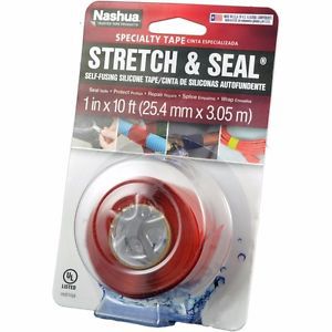 Nashua Stretch and Seal Silicone Tape: 1 inch. x 10 foot Red