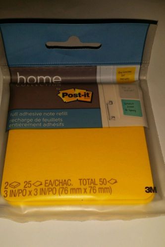 HOME COLLECTION POST-IT  FULL ADHESIVE YELLOW NOTE REFILL