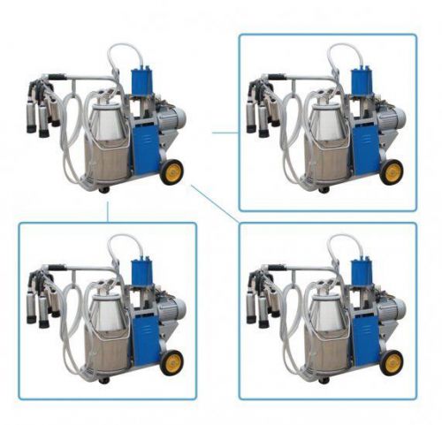 US Milker Electric Piston Vacuum Pump Milking Machine Fr form Cow Cattle Bucket