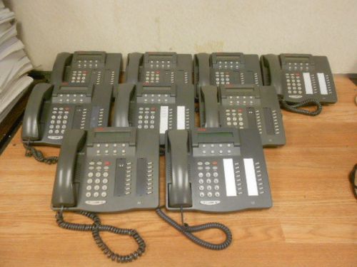 One lot of 9 LUCENT 6416D+ M Digital Phones Gray WORKING Free Shipping !