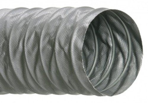 Hi-tech duravent flexflyte vf series pvc/fiberglass duct hose, grey, 3&#034; id, for sale