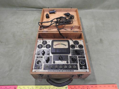 Precision apparatus series 700 electronometer vintage tube tester wood dovetail for sale