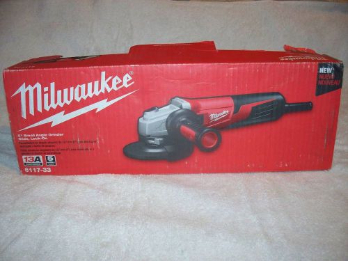 MILWAUKEE   5 INCH    ANGLE GRINDER  MODEL 6117-33    NEW IN BOX