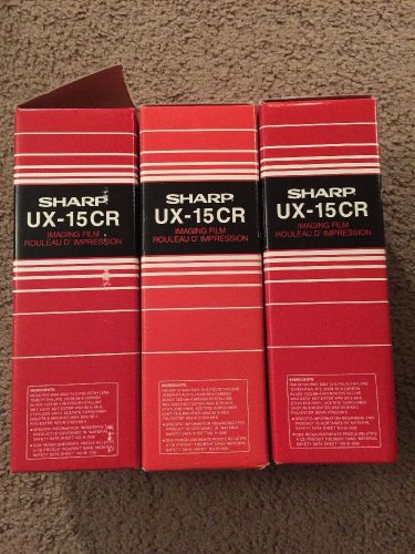 Lot of 3 NEW Sharp UX-15CR Imaging Film Fax Cartridge for Sharp Machines