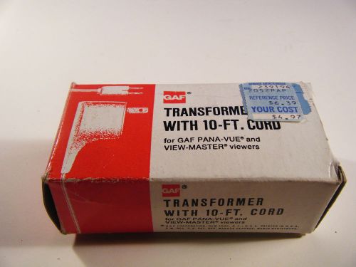 Vintage GAF Transformer w/ 10ft. Cord (NOS)