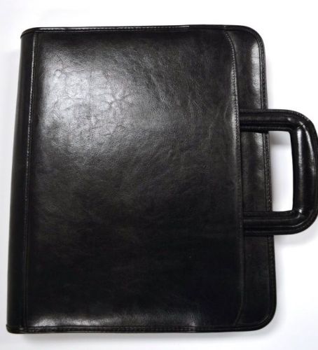 NEW Exec Leather 3Ring Binder Portfolio Briefcase w/handles_VALUE $55!