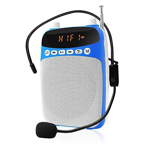 DinoFire Voice Amplifier with Recorder FM Radio MP3 Playing, Comfortable Wired