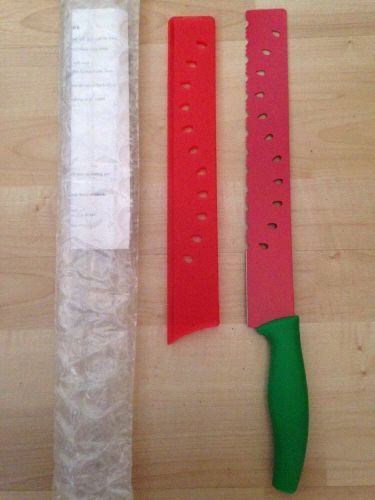Nip new kuhn rikon watermelon melon sharp slicer knife qvc 11&#034; blade 26120 for sale