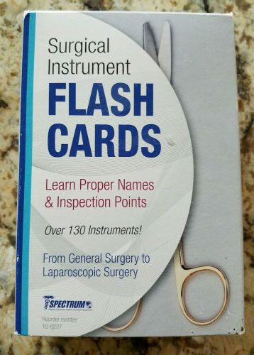 Surgical Instrument Identification Flash Cards