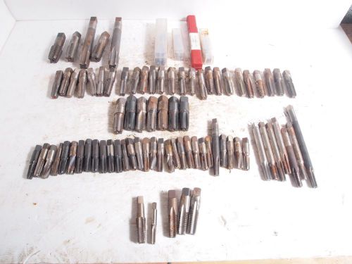 Lot of 82 Pipe Taps 1/2-14 1/4-18 3/8-18 1/8-27 1/16-27 1/4-19BSPT NPT USED