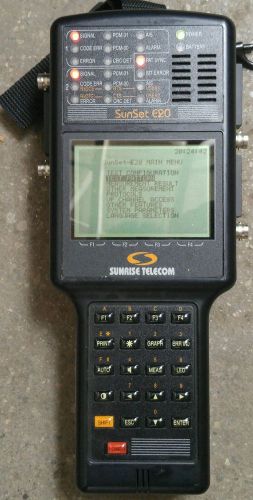Sunrise Telecom SunSet E20 Transmission Test Set telecommunication analyzer