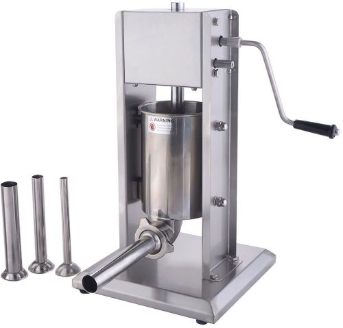 3L Vertical Sausage Stuffer Filler Meat Maker Machine Stainless Steel Dual Speed