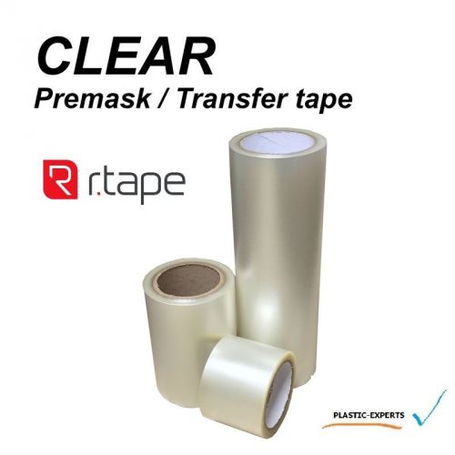 R-tape at60 clear choice medium tack application transparent transfer 30&#034; x 300&#039; for sale