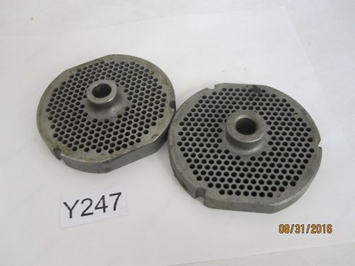 2 QTY Dura-Life #32 Meat Grinder Plates 32 U 1/8 3.5MM PM FD