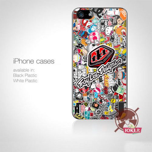 New Rare Troy Lee Designs StickerBomb iPhone Case 4 4s 5 5s 5c 6 6s 7 7s Plus SE