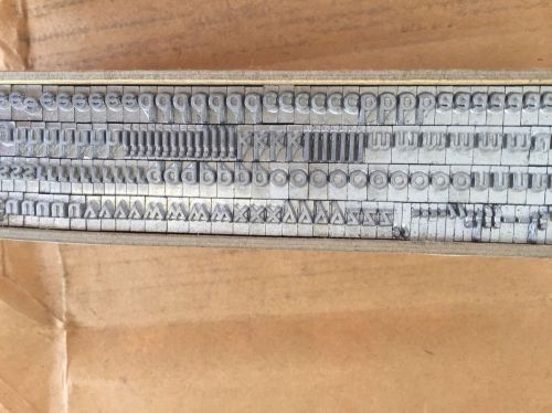 18 Pt Bernard Gothic Medium Metal Letter Press Type Font Full Set Lowercase
