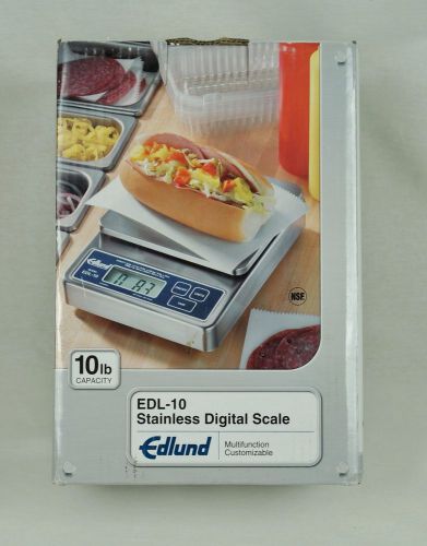 Edlund EDL-10 10lb x .1 oz Digital Portion Counter Top Scale w/ Rechargable