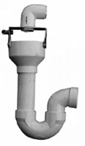 Tech West Dental pump P-Trap adapter w 1 1/2 ABS slip  Bridge conn. 90 pvc elbow