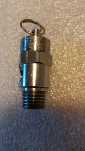 Stainless Steel Safety Relief Valve 1/4&#034; NPT  225 PSI  Pop off Air tank Conrader