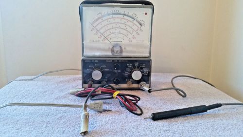 Vintage Micronta Model 22-025 Vocuum Tube VoltMeter with Leads