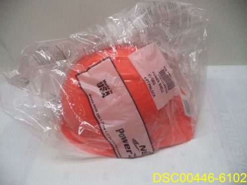 Qty = 2: NS Power Shell Cap 4-Point Pinlock Suspension Hard Hat Hi-Vis Orange