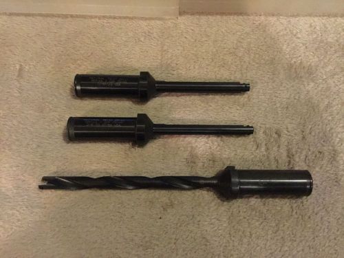 LOT OF 3 INSERTED TWIST DRILL 2 SERIES Y &amp; 1 SERIES Z 3/4 SHANK.