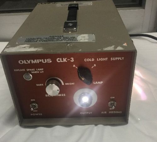 Olympus clk-3 cold light power supply source lot a12 for sale