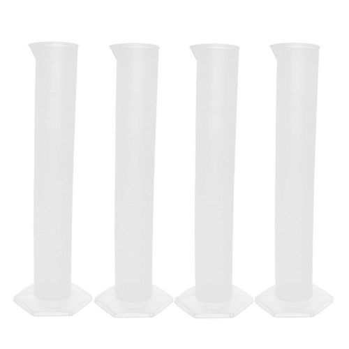 Plastic lab experiment water graduated measuring beaker cup 100ml 4pcs for sale