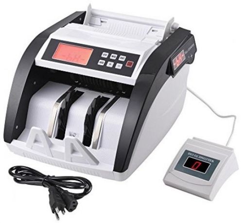 Yescom Money Bill Counter Cash Multi-Currency Counting Machine Dual Display UV