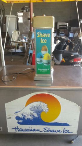Mobile Snow Cone Concession cart with ice shaver
